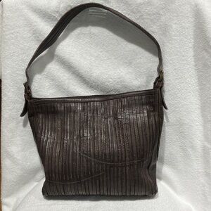 Amsterdam Heritage Cognac Brown Leather Hobo Style Shoulder Bag